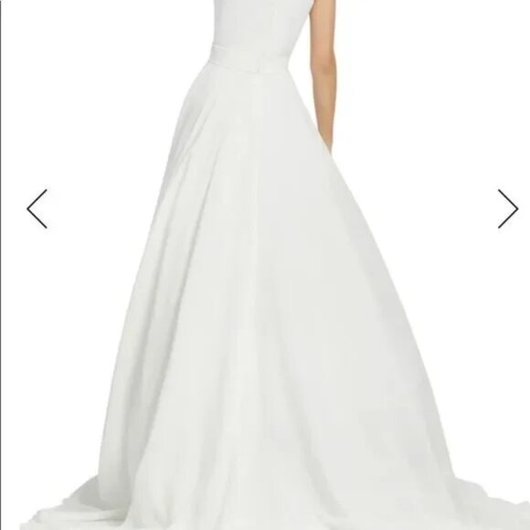 NWOT Ieena for Mac Duggal white gown - Picture 2 of 14